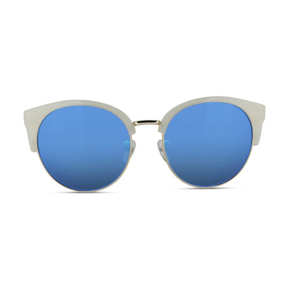 Calvin Klein White & Blue Mirror Sunglasses CK4338SK 107 *EX DISPLAY*