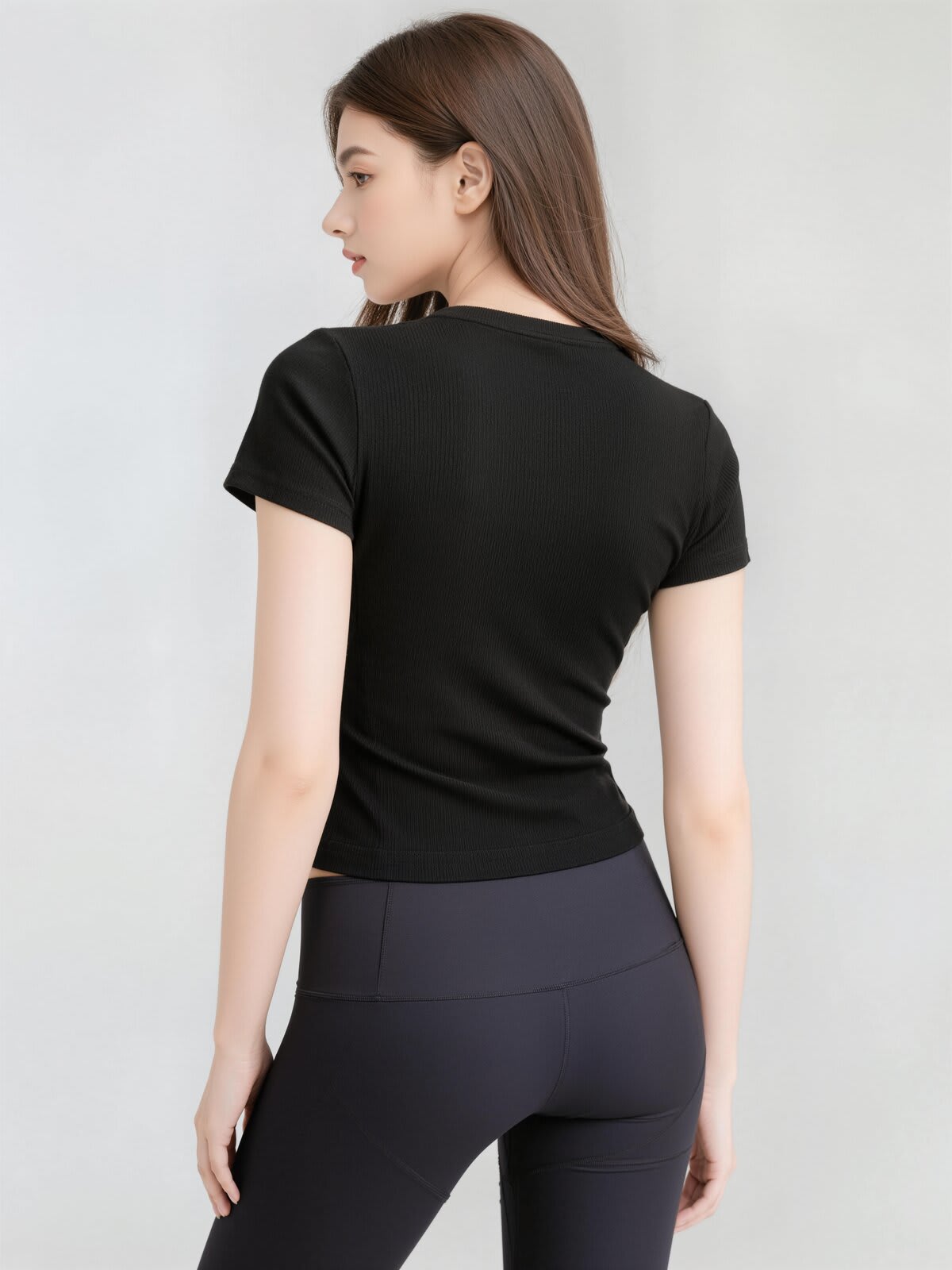 Buttery Soft Built-In Padded Bra Short Sleeve T-Shirt