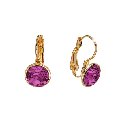 Classic Leverback Earrings with Sparkling Swarovski Crystals by callura