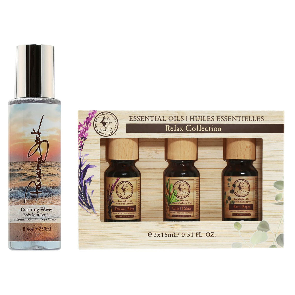 Duo Panama Jack Essential Oils Relax Set + Crashing Waves