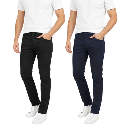 BenBen Mens 2 Pack Chinos Medium Stretch