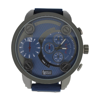 American Exchange Navy And Black Mens Watch With Bracelets 5421