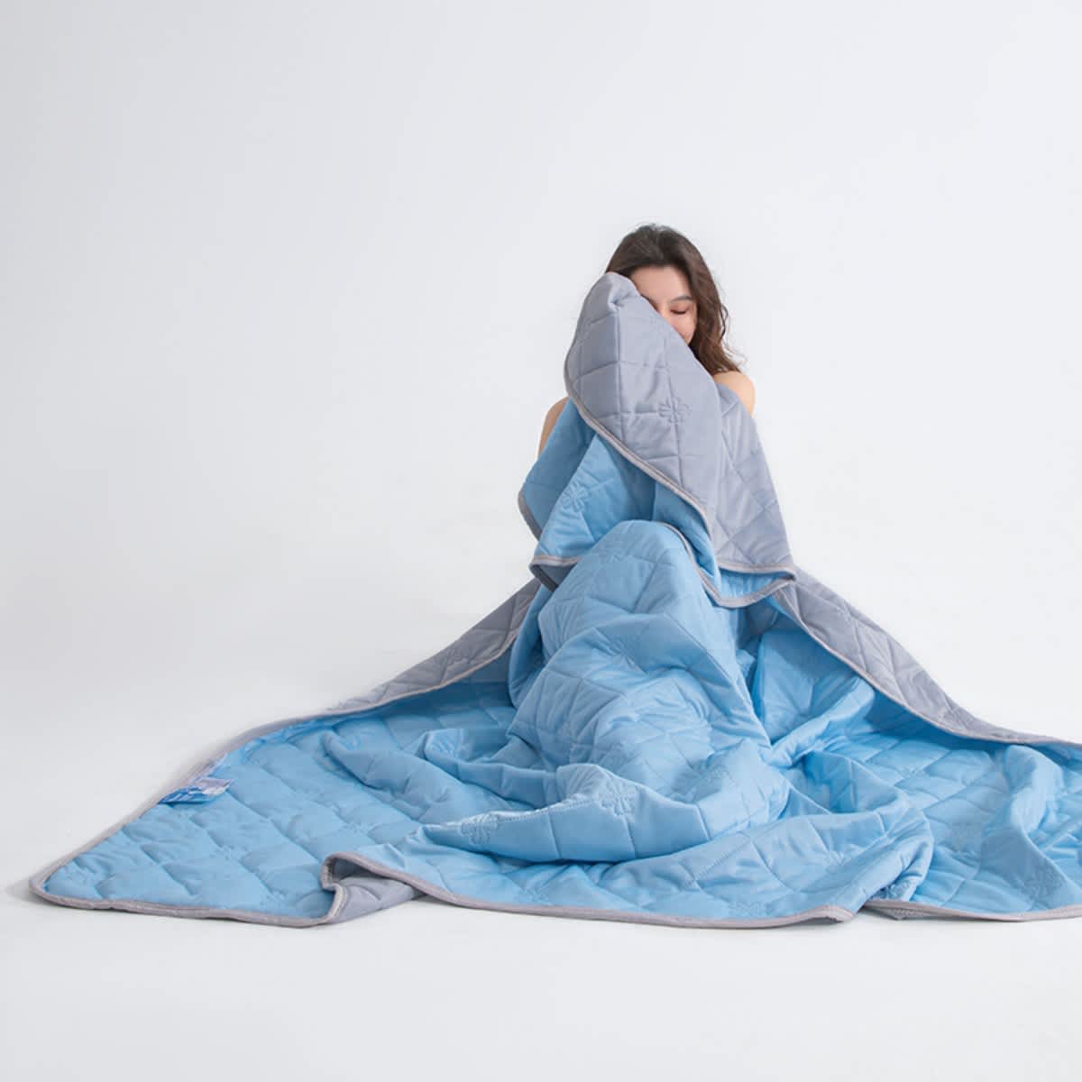 Dual-Sided Cooling Throw Blanket