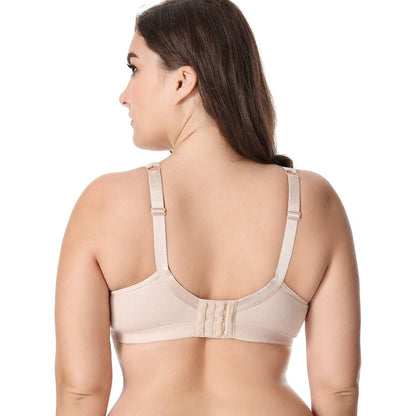 Comfort Cotton Wireless Full Coverage Lace Bra