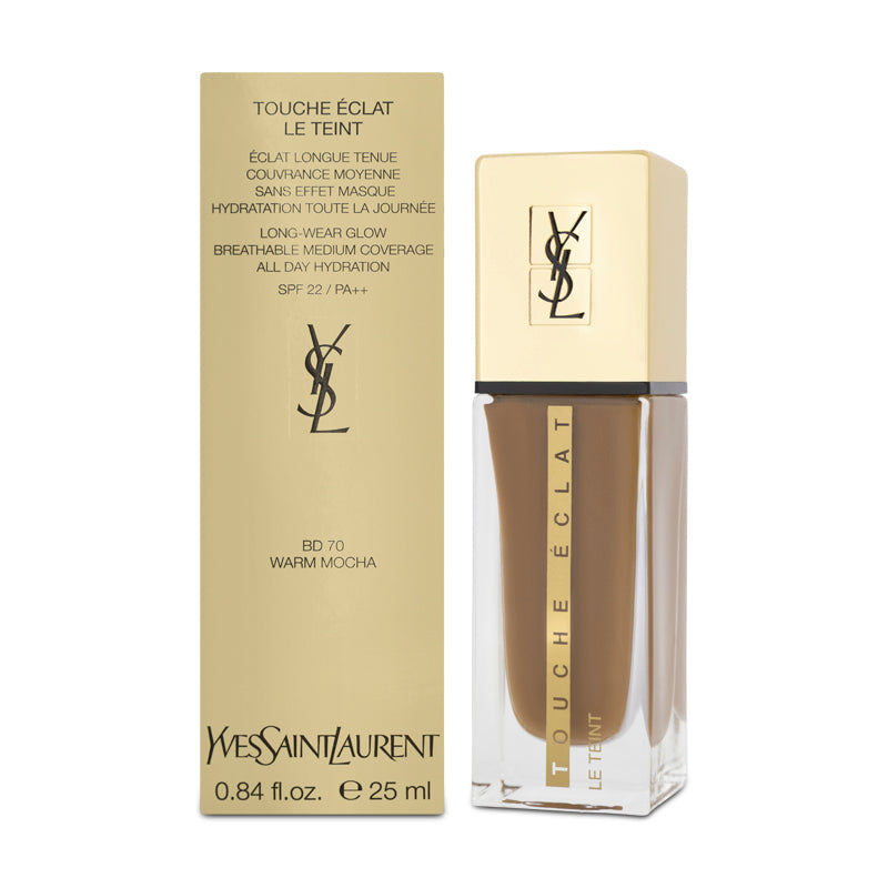 Yves Saint Laurent Touche Eclat Le Teint Foundation BD70 Warm Mocha