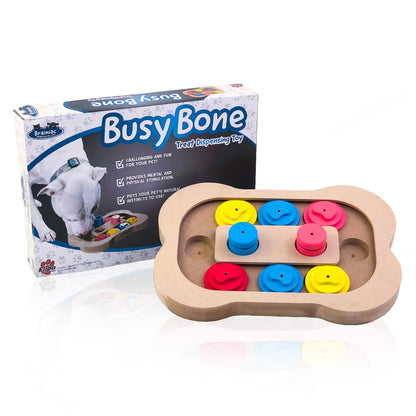 Brainiac Busy Bone Treat Dispensing Pet Toy