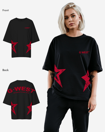 G West Womens Arch Logo Oversized Tee