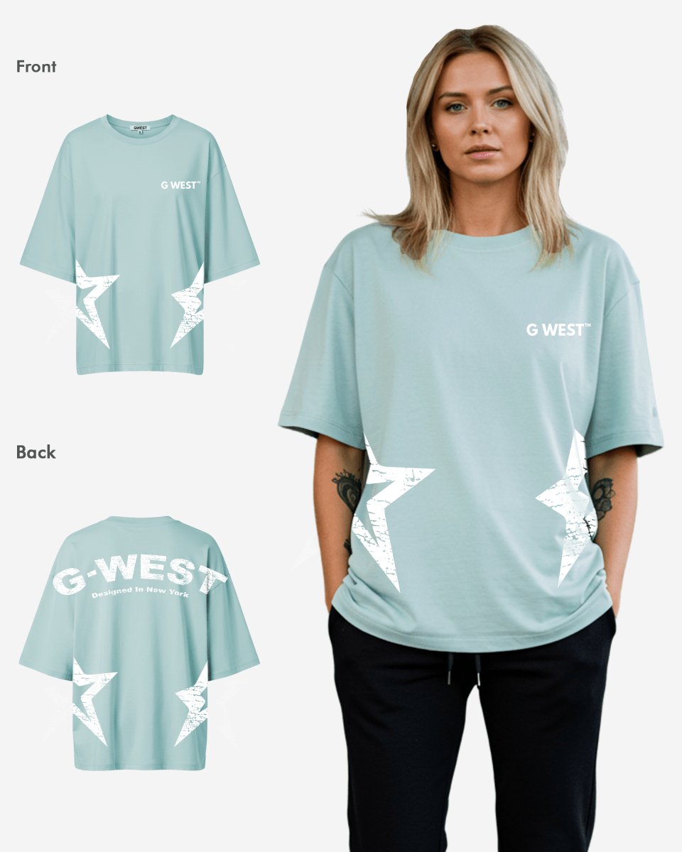 G West Womens Arch Logo Oversized Tee