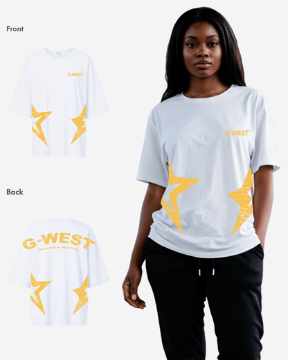 G West Womens Arch Logo Oversized Tee