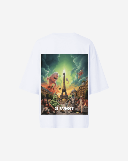 G West Womens In Paris Oversized T-Shirt