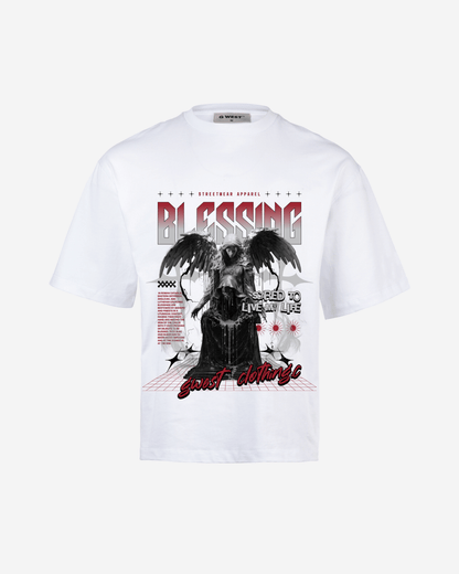 G West Rhinestone Blessing Oversized T-Shirt Mens