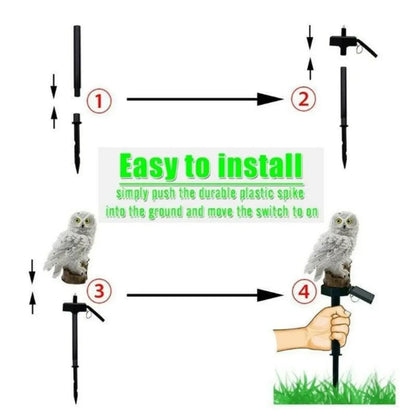Cute Owl Solar Garden Decoration Light