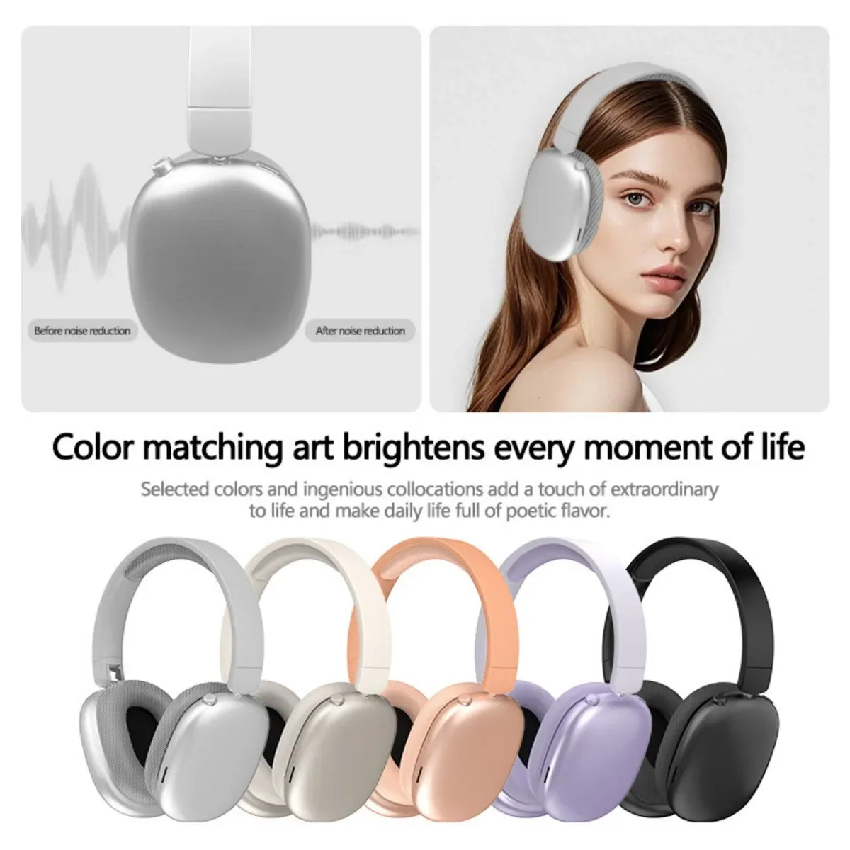 Foldable Wireless Headset with Rotary Control