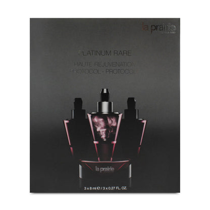 La Prairie Serum Platinum Rare Protocol Skincare Set 3 x 8ml  (Blemished Clearance)