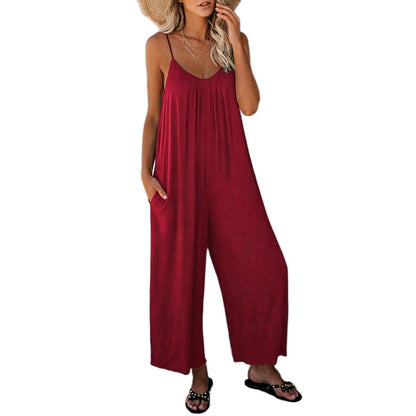 Casual Sleeveless Jumpsuit
