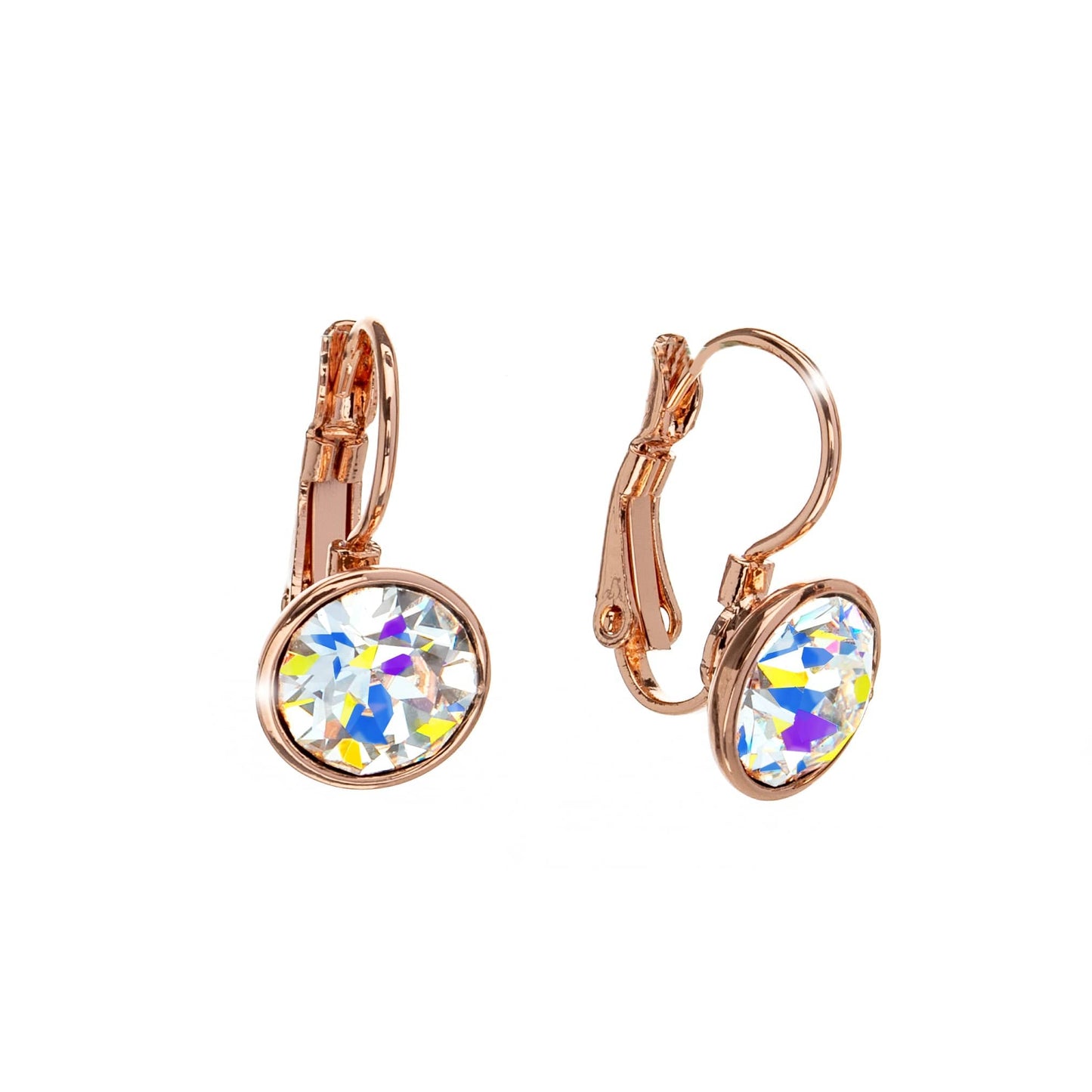 Classic Leverback Earrings with Sparkling Swarovski Crystals by callura