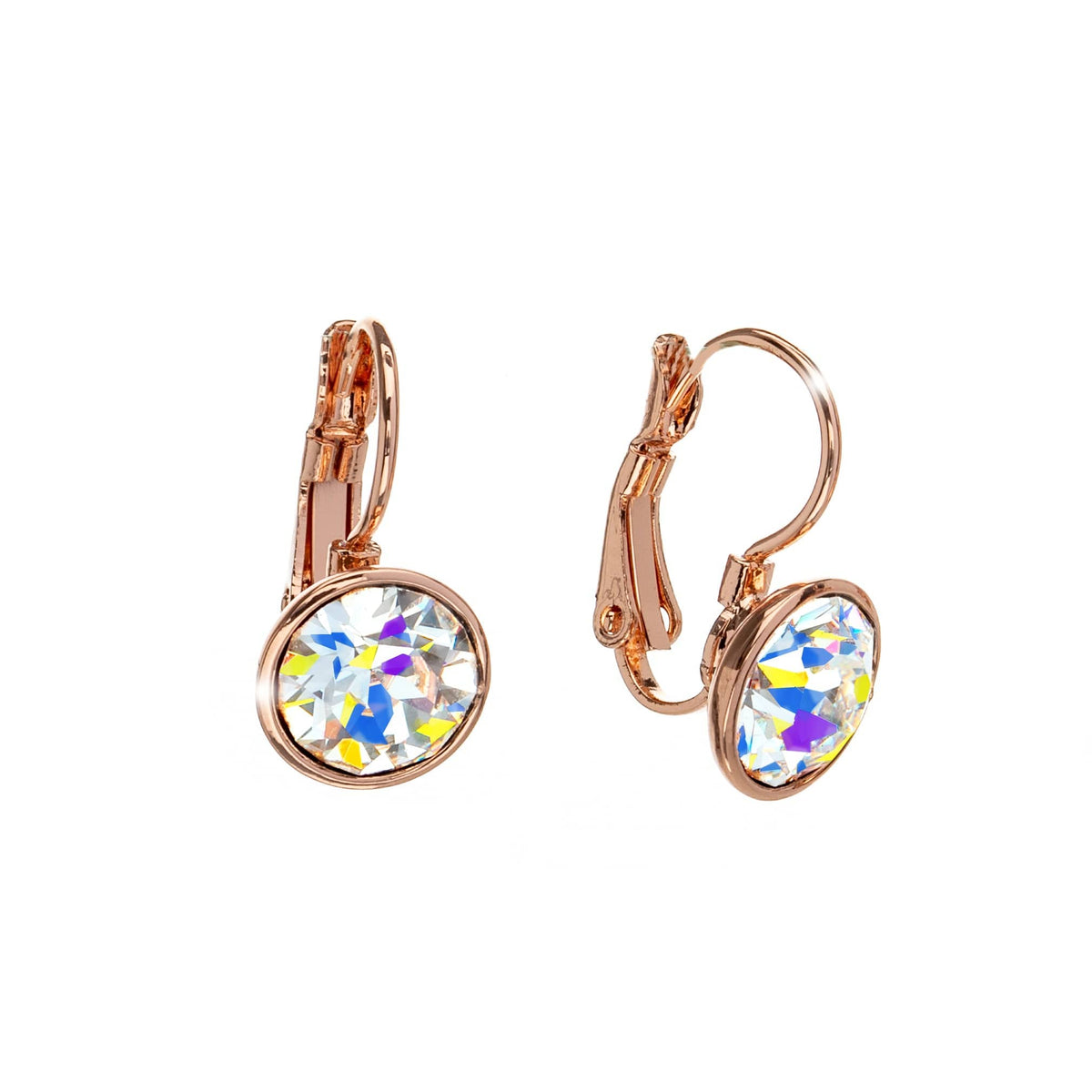 Classic Leverback Earrings with Sparkling Swarovski Crystals