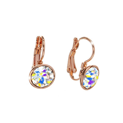 Classic Leverback Earrings with Sparkling Swarovski Crystals