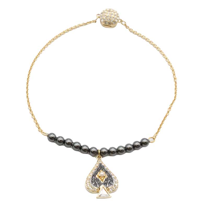 Swarovski Remix Collection Tarot Spade Gold Bracelet
