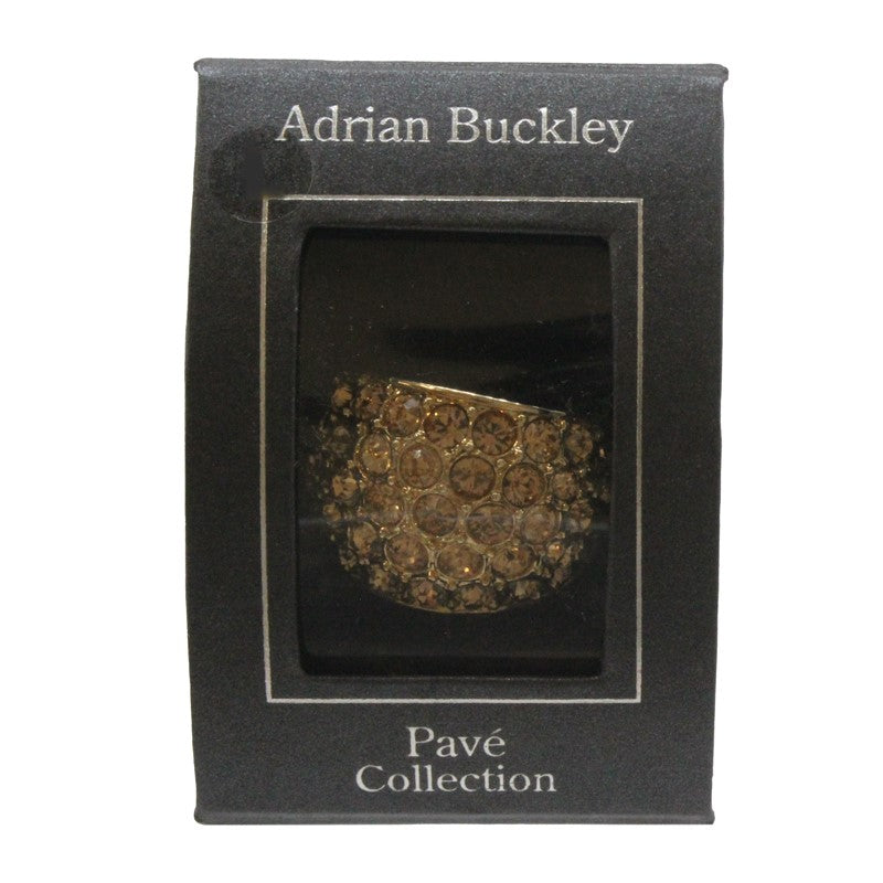 Adrian Buckley Pave Collection Gold Crystal Ring R350S (S)