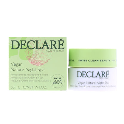 Declare Vegan Nature Senstive Night Cream Mask Jar