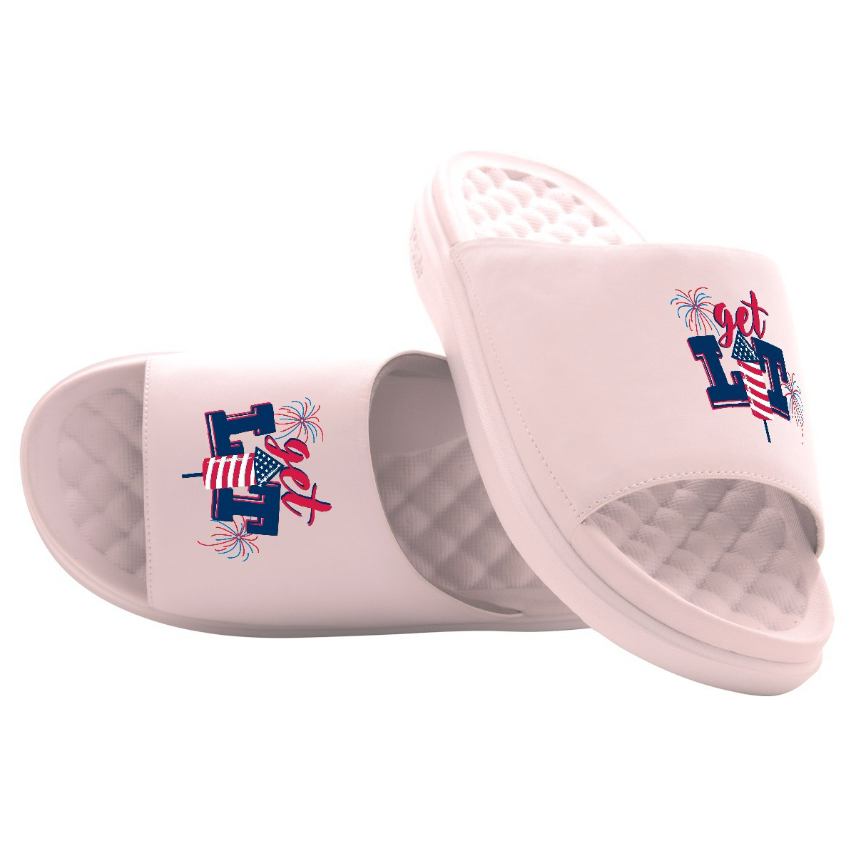 Get Lit Fireworks Motive Slide Sandals