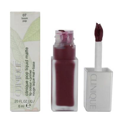 Clinique Red Lipstick Pop Liquid Matte 07 Boom Pop
