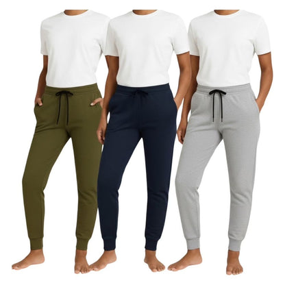 BenBen Womens 3 Pack Fleece Ultra Soft Jogger