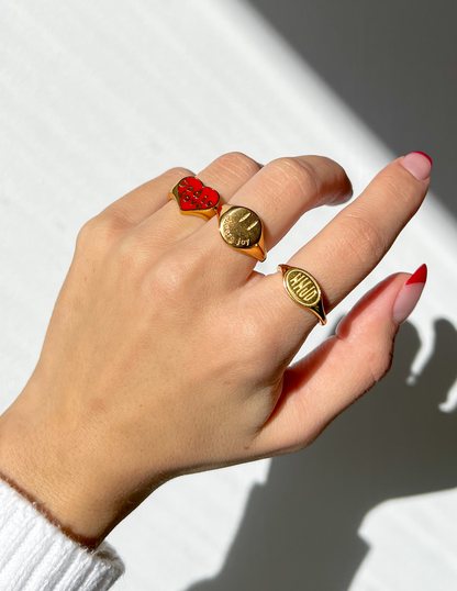 Elevated Faith Gold Choose Joy Ring