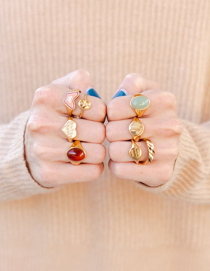 Elevated Faith Gold God is Love Ring