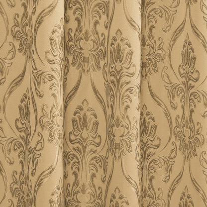 Elegant Comfort Set of 2 Penelope Jacquard Look Curtain Panels - 54" W x 84" L