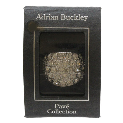 Adrian Buckley Pave Collection Silver Crystal Ring R345M (M)