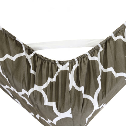 Elegant Comfort 6-Piece Moroccan Trellis Printed Pattern - Soft as a Hotel Premium Quality