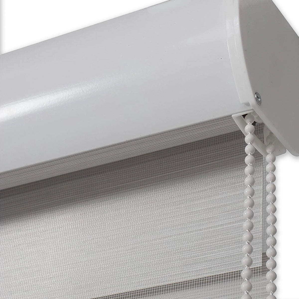 Elegant Comfort Corded Zebra Blinds, Dual Layer Window Treatments Sheer Light Control