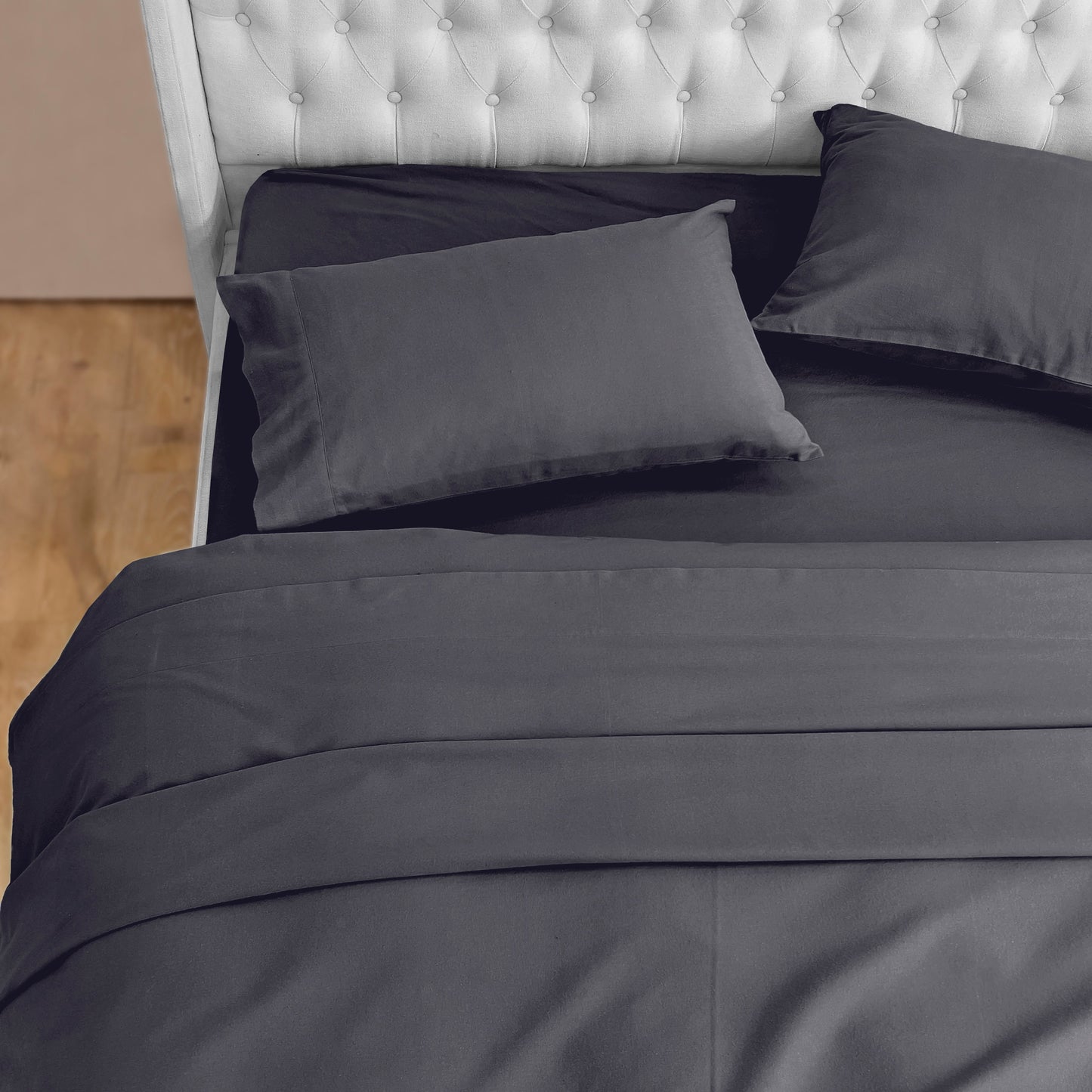 Elegant Comfort 4-Piece Cotton Flannel Sheet Set - 100% Turkish Cotton