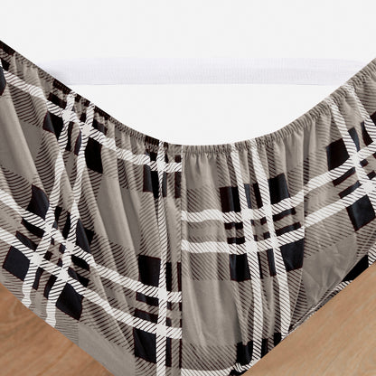 Elegant Comfort 6-Piece Plaid Pattern Bed Sheet Set - Soft as a Hotel Premium Quality