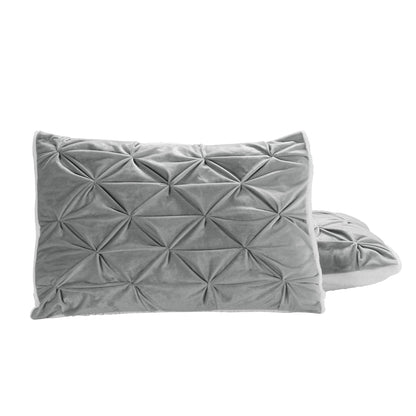 Elegant Comfort 3-Piece Pinch Pleated Micro-Suede Reversible Sherpa - Comforter Set