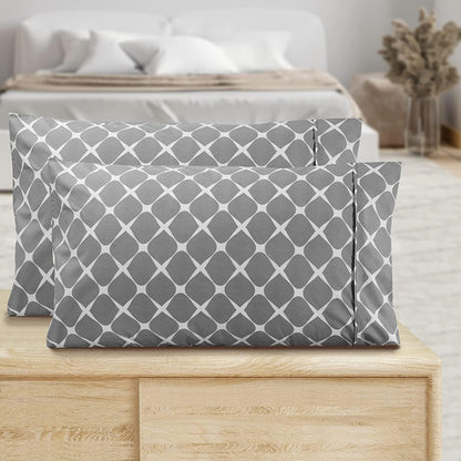 Elegant Comfort Set of 2 Bloomingdale Pattern - Pillowcases