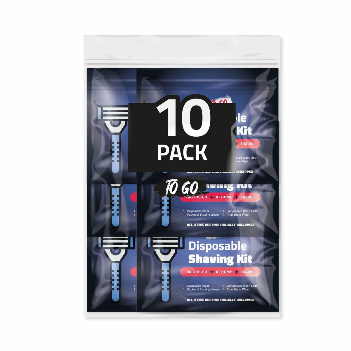 Disposible Shaving Kits Pack of 10 (Black)