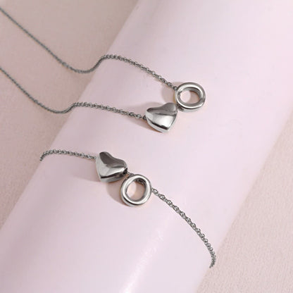 Dainty A-Z Initial Heart Necklace
