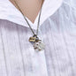 Dandelion & Goldtone 'Wish' Pendant Necklace
