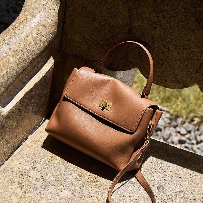 Elegant Leather Satchel Bag