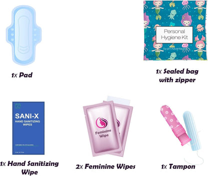 Feminine Hygiene Kits Pack of 10 (Under the Sea)