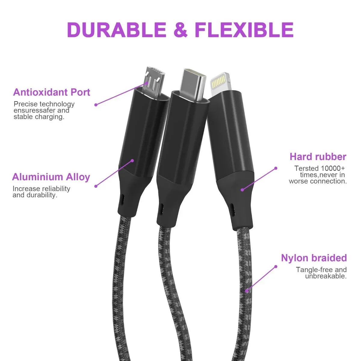 3-in-1 Multi Charging Cable
