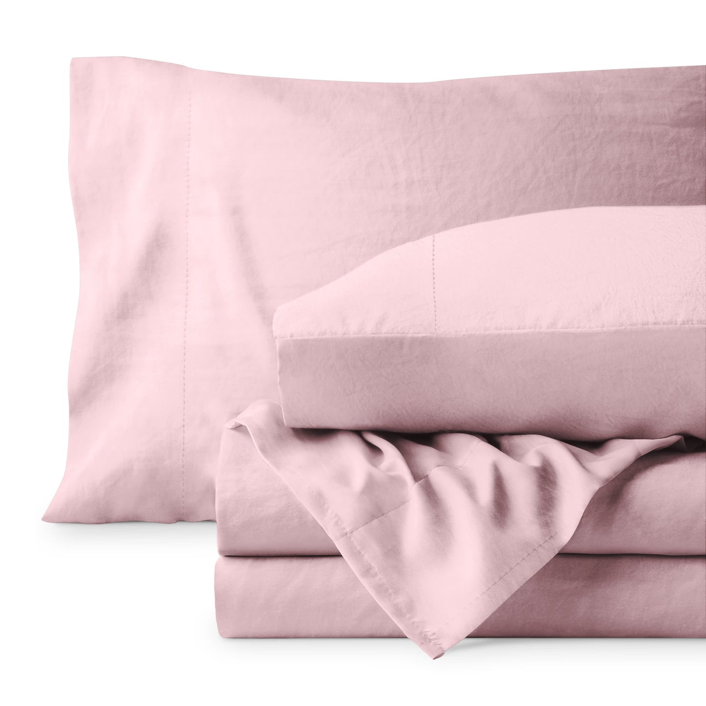 Bare Home Washed Microfiber Sheet Set