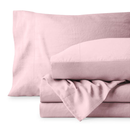 Bare Home Washed Microfiber Sheet Set