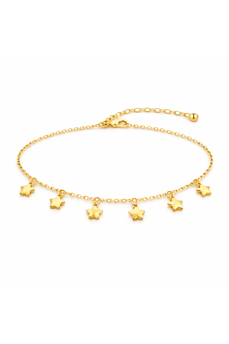 Gold-Plated Star Choker Necklace