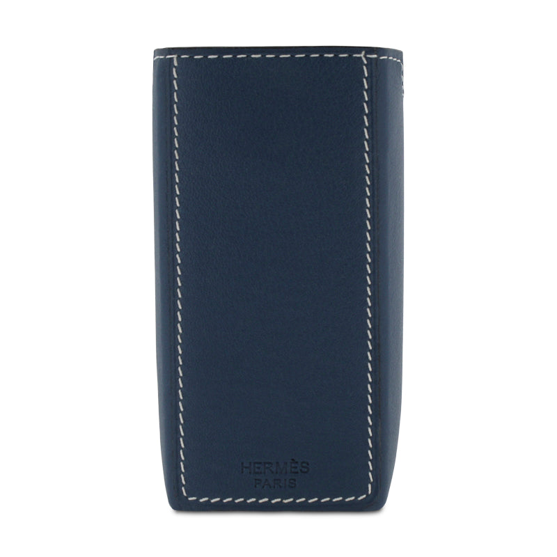 Hermes Perfume Holder Leather Blue 100ml
