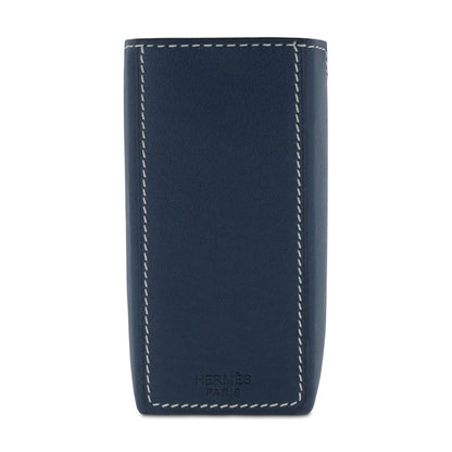 Hermes Perfume Holder Leather Blue 100ml