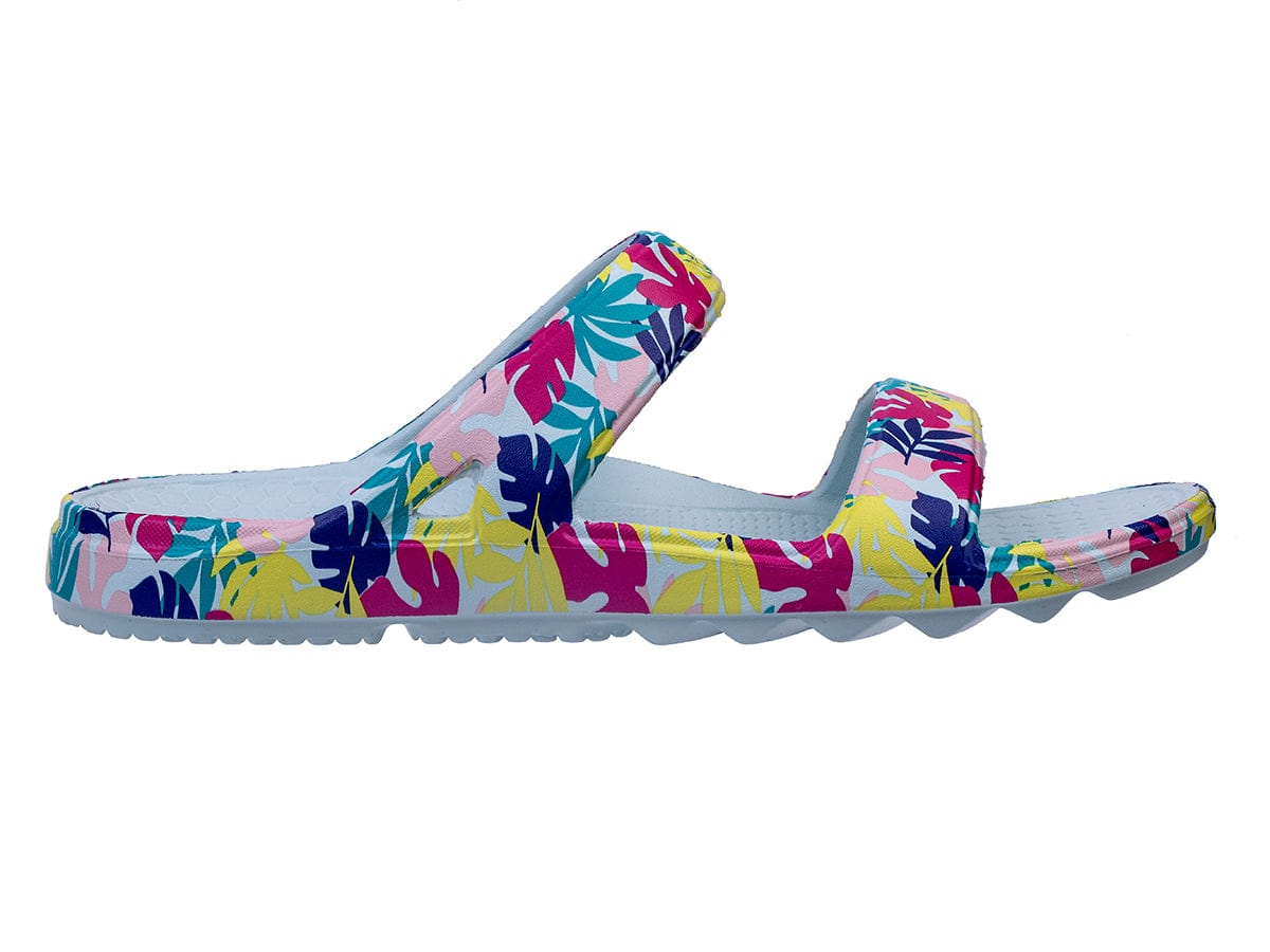 Fusion Slim Tropical Slide Sandals - Wide Width